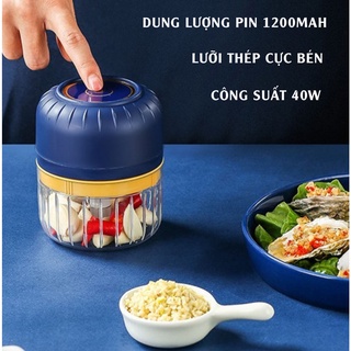 Máy Xay Mini Cầm Tay Chính Hãng Bằng Điện Wineless Say Nghiền Tỏi Ớt Thực Phẩm Đa Năng Tiện Dụng