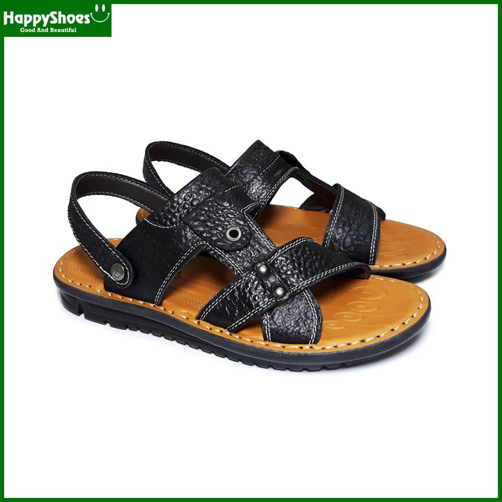 Giày Sandal Nam Da Bò Vân Cá Sấu HappyShoes - HP02