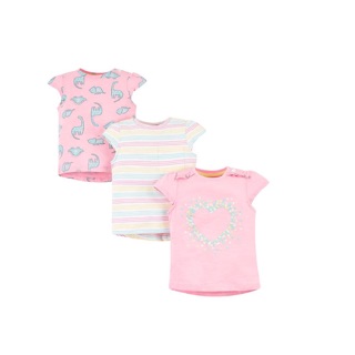 Set ba áo cotton hồng Mothercare vợt sales giá siêu rẻ