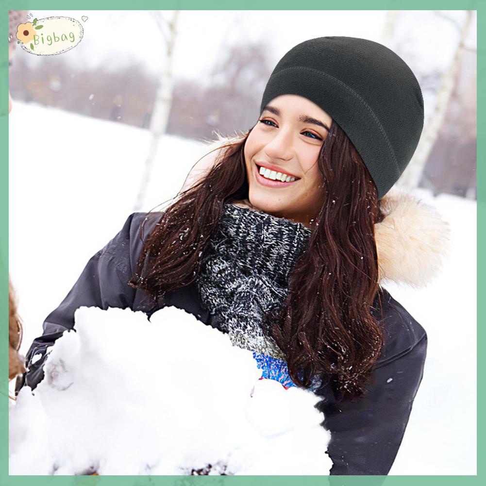 Mũ trùm đầu vải lông cừu chống gió giữ ấm mùa đông thời trang thể thao ngoài trời dành cho cả nam và nữ
