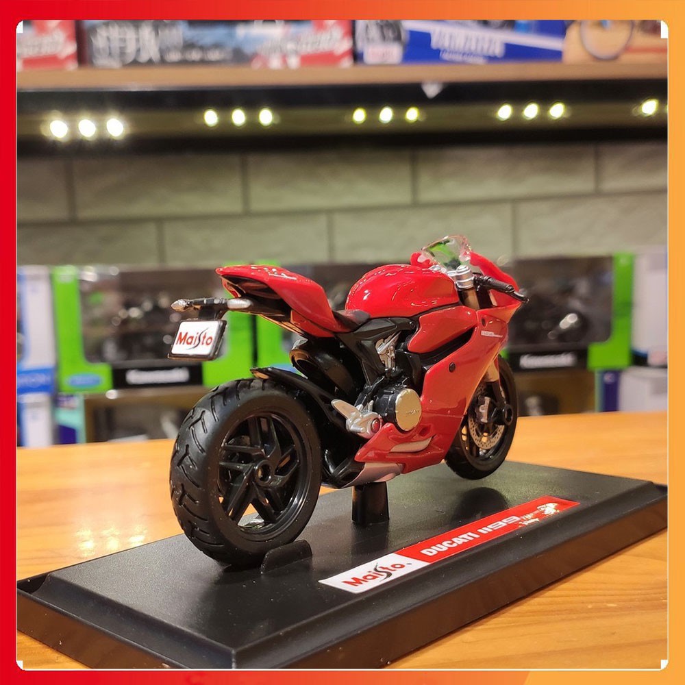 XE MÔ HÌNH - MOTO Siêu xe Ducati 1199 Panigale - MAISTO tỷ lệ 1:18