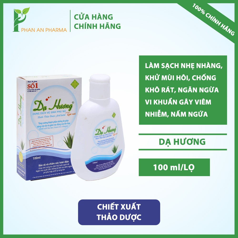 Dung dịch vệ sinh phụ nữ Dạ Hương Hỗ trợ điều cải thiện  viêm nhiễm phụ khoa CN146