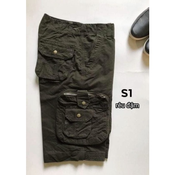 Quần short túi hộp nam cao cấp chất vải kaki dày dặn xịn mịn