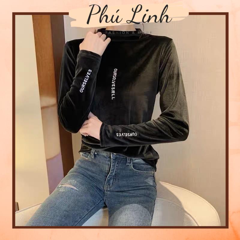 MS3377 Áo giữ nhiệt nhung thêu OURSELVES