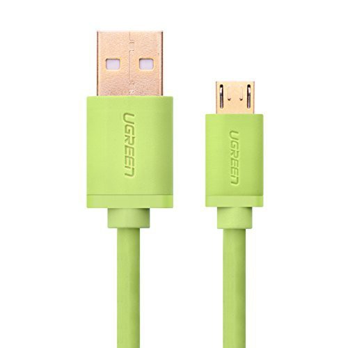 Cáp USB sang micro USB 2.0 10877 1.5M Chính Hãng UGREEN US125 (Xanh Lá) (Cáp sạc Android)