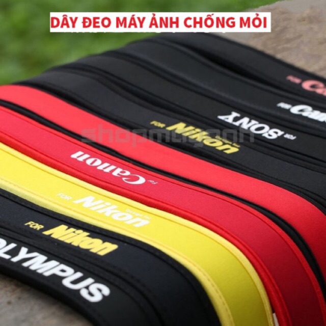 Dây đeo chống mỏi for Canon Nikon Sony Fujifilm đủ loại như hình