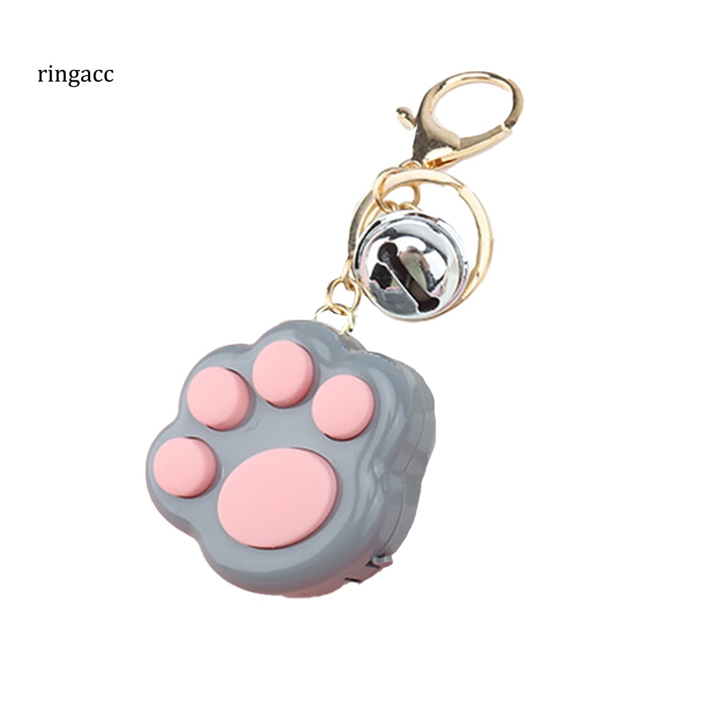 Máy chơi game hình bàn chân mèo có móc khóa có đèn LED