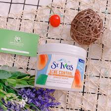 Tẩy tế bào chết toàn thân St.Ives Acne Control Apricot Scrub 283g USA