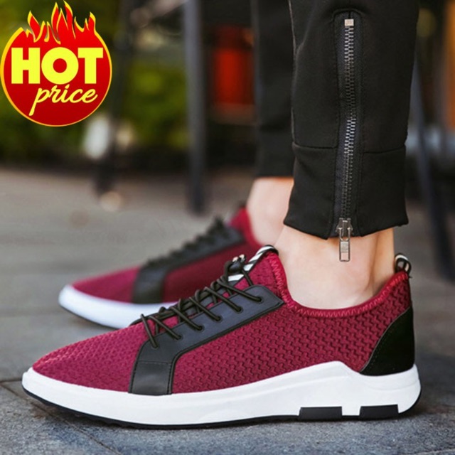 Giầy sneaker nam màu đỏ size 42 siêu đẹp/Giầy sneaker nam màu đỏ size 42 siêu đẹp/Giầy sneaker nam m