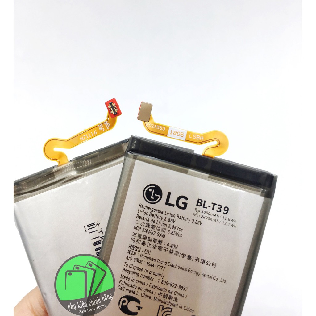 PIN LG G7 chính hãng ,Dung lượng 3000mAh, Tặng kèm cáp sạc