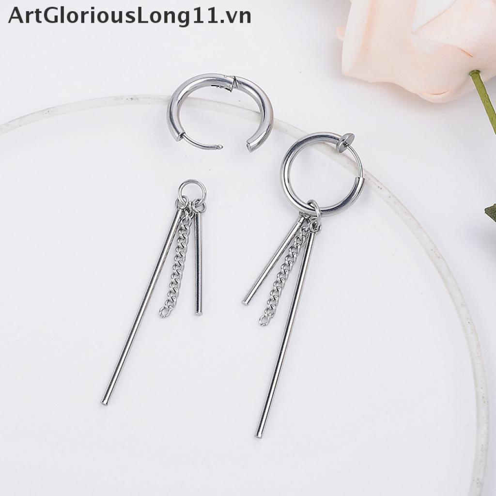 Bông Tai Tròn Dáng Dài Phối Tua Rua Thời Trang Hàn Quốc Artgloriousloong11 Cho Nam
