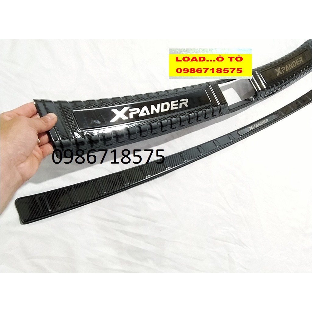 Bộ Chống Trầy Cốp Xe Xpander 2022-2018, Xpander Cross Mẫu Vân Carbon Trong, Ngoài Có Mặt Chữ Bóng