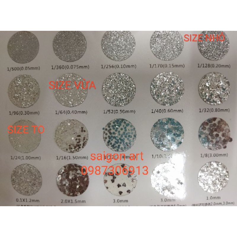 Kim Tuyến Ngũ Sắc Trang Trí  Size Vừa 64  100g
