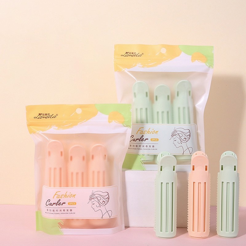 [NHẬP KHẨU CHÍNH HÃNG] Set Lô Cuốn Tóc Có Kẹp Cố Định Làm Phồng Chân Tóc, Tạo Kiểu Tóc Xoăn Lameila - Màu ngẫu nhiên