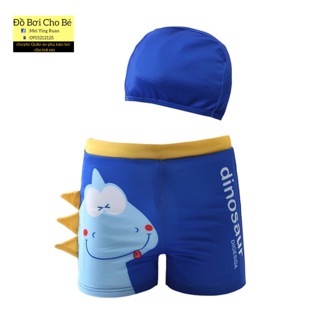 Set quần bơi+mũ khủng long