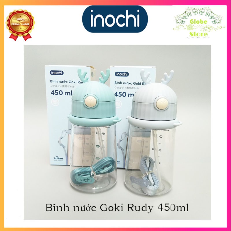 Bình Uống Nước Nhật Bản Cho Bé GOKI RUDY INOCHI 450 Ml