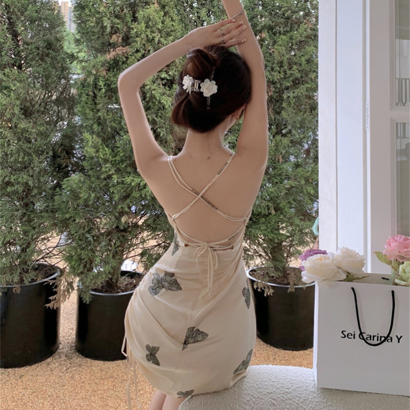 Đầm Hai Dây Vải Satin Thiết Kế Lệch Tà Thời Trang Cho Nữ Dự Tiệc | BigBuy360 - bigbuy360.vn