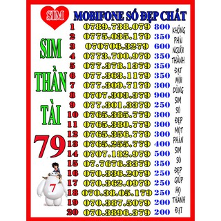 Sim số đẹp đuôi 79 - thần tài đến