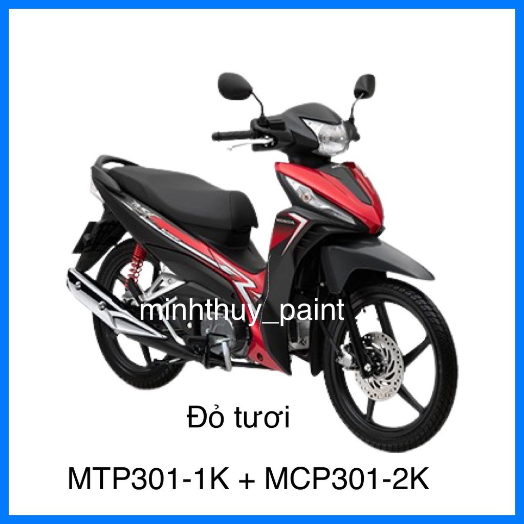 Sơn xe máy Honda Wave RSX màu Đỏ tươi MTP301-1K và MTP301-2K Ultra Motorcycle Colors