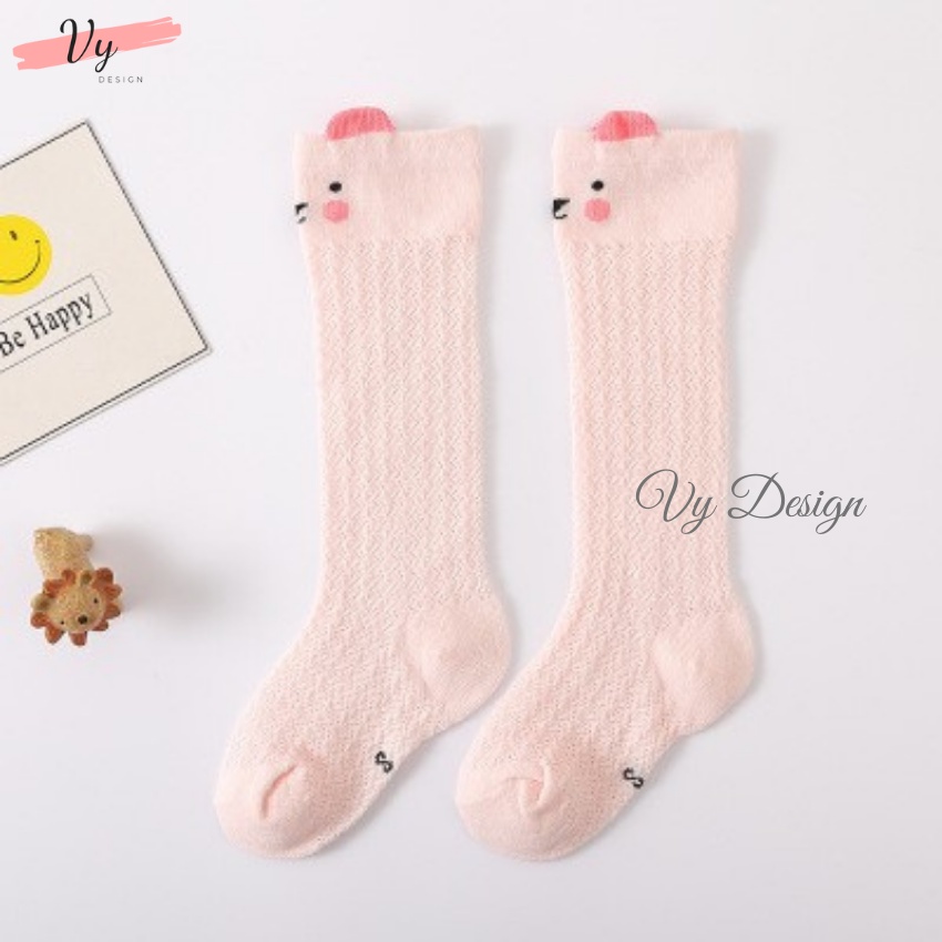 Tất Bé Gái Mùa Hè VY DESIGN. Tất Chống Muỗi Mùa Hè Cho Bé, Tất Lưới Cao Cấp Không Xù. Vớ Mùa Hè Bé Gái
