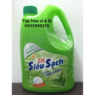 Nước rửa Chén Lix chanh / Trà xanh 1,5kg