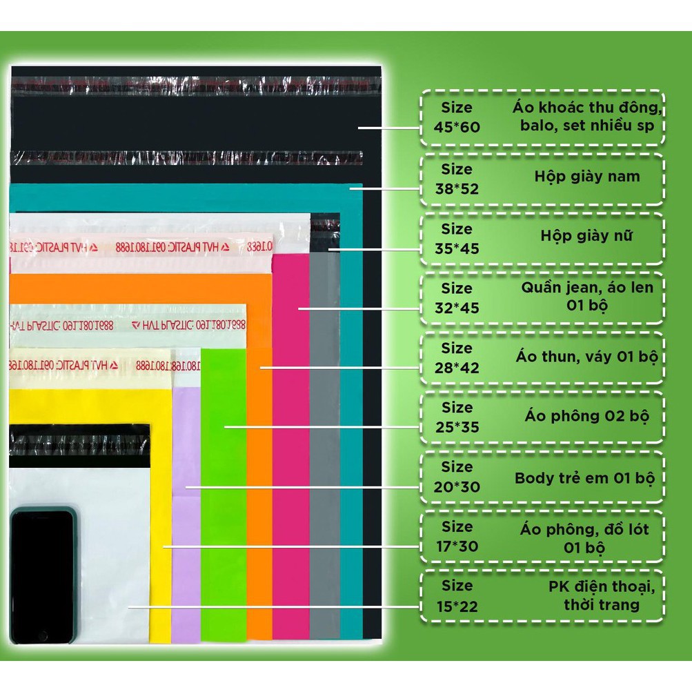 Túi đóng hàng túi gói hàng niêm phong tự dính màu ĐEN size 28x42cm