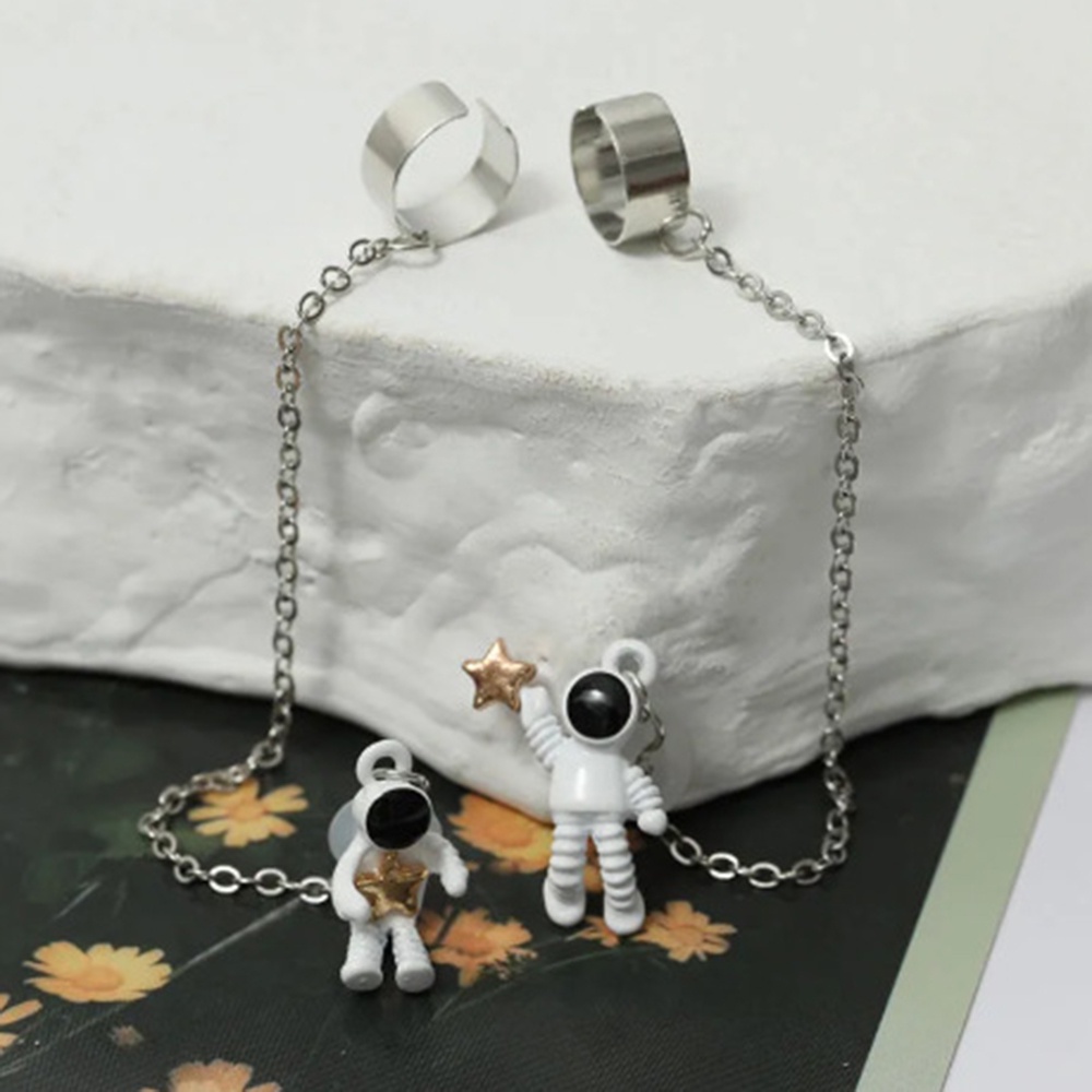 Kẹp xích gắn tai nghe không dây chống thất lạc hình phi hành gia xinh xắn