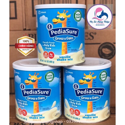 Sữa Pediasure Mĩ vị Vani và socola - 400g