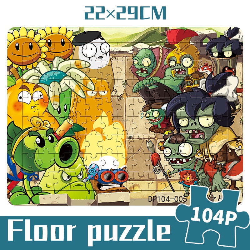 Set đồ chơi 104 mảnh xếp hình Plants vs Zombies