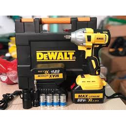 Máy siết bulong DEWALT 2 pin không chổi than, lõi đồng 100% bảo hành 12 tháng