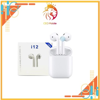 Tai nghe bluetooth i12 5.0 tws cảm ứng cực nhạy tăng chỉnh âm lượng lỗi 1 đổi 1