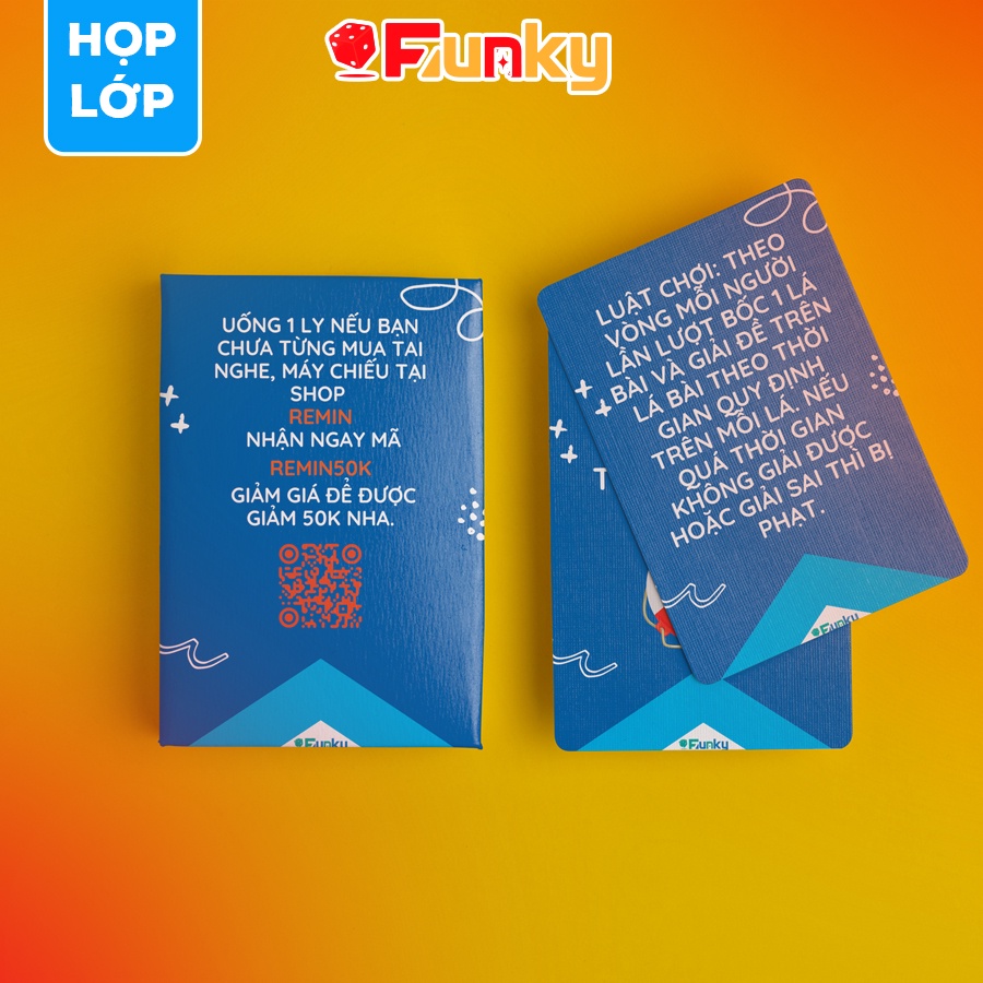 Bộ Bài Họp lớp 7Funky môn "Toán học" - Drinking Game Trên Bàn Nhậu Vui Quên Lối Về