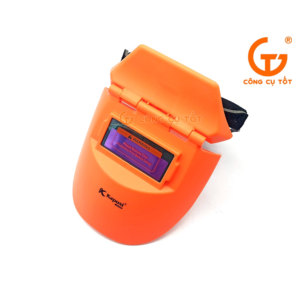Mặt nạ hàn điện tử chỉnh số tự động 4 đến 11 có pin mặt trời Kapusi