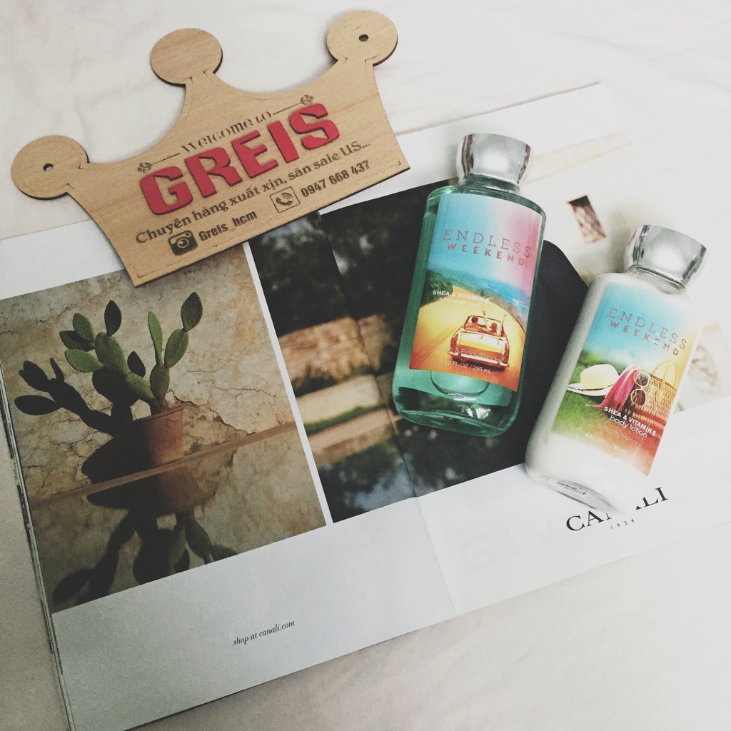 [Có bill US] Bath & Body Works - Set body care Endless weekend