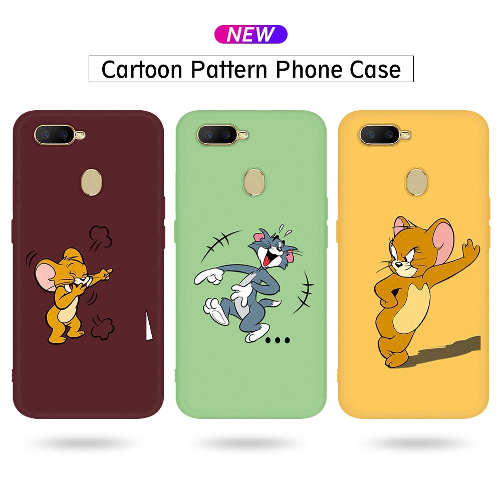 Tom and Jerry Pattern Silicone Case for Xiaomi Mi6X Mi5X Mi8 Mi9 SE MiA3 Lite MiA1 MiA2 Cartoon Painted Cute Shell | BigBuy360 - bigbuy360.vn