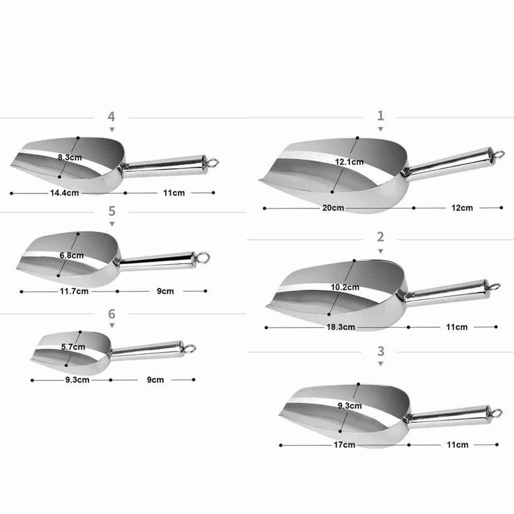 HARRIETT Muỗng Múc Đá Đa Năng Bằng Thép Không Gỉ
