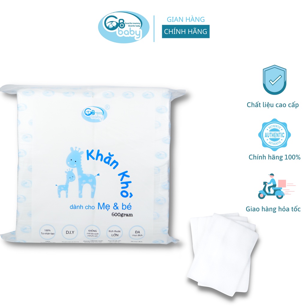 Khăn vải khô đa năng Gb baby cho mẹ bé bịch 300g 600g