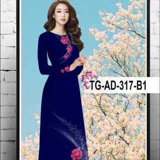 Vải Áo dài in 3D sắc nét .đẹp .vải tằm ý.lụa nhật .co giãn mặc thoải