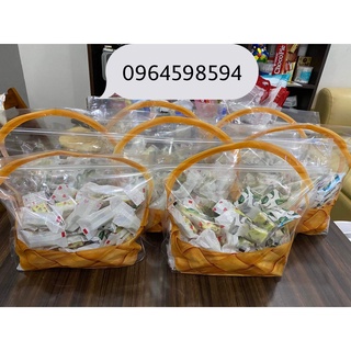 Túi zip hình giỏ xách trong suốt sz to