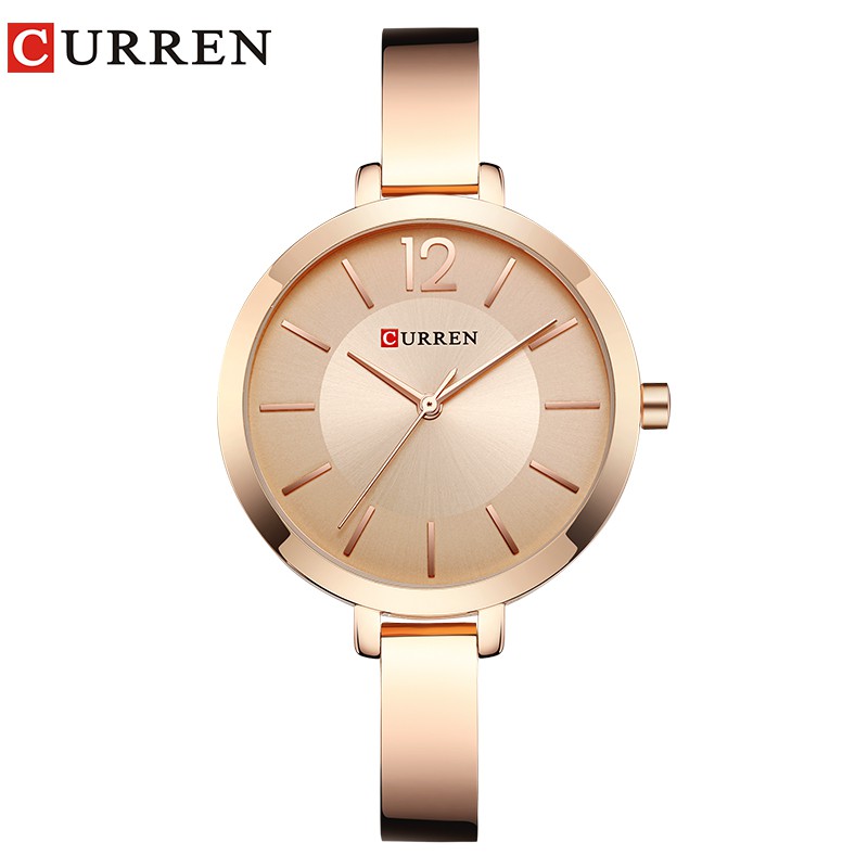 Đồng Hồ Quartz Curren Chống Thấm Nước Chất Liệu Thép Không Gỉ 9012 xs