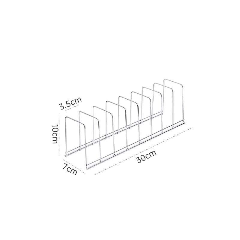 Giá đỡ chén/ dĩa/nắp nồi bằng thép không gỉ đa năng tiện dụng