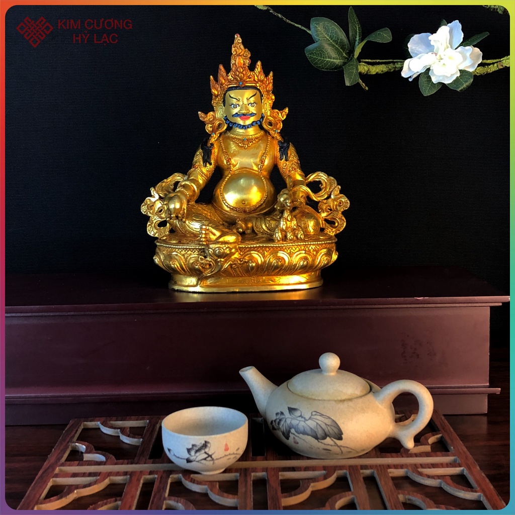 Tượng Hoàng Thần Tài Dzambala Mật Tông  - Thủ Công Nepal