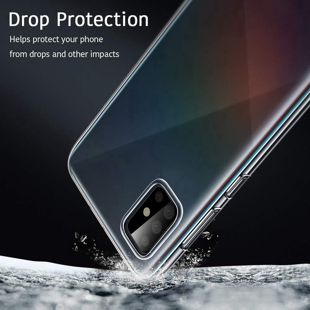 Ốp điện thoại dẻo TPU trong suốt nhiều màu sắc cho Samsung Galaxy A51 A71 | BigBuy360 - bigbuy360.vn