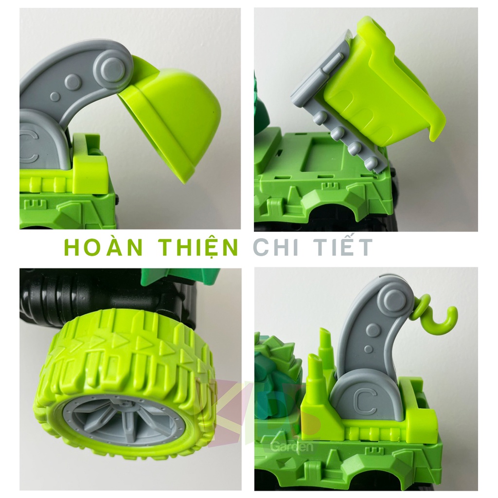 Xe đồ chơi cho bé Xe khủng long công trình đại chiến XDC26 KIDS GARDEN