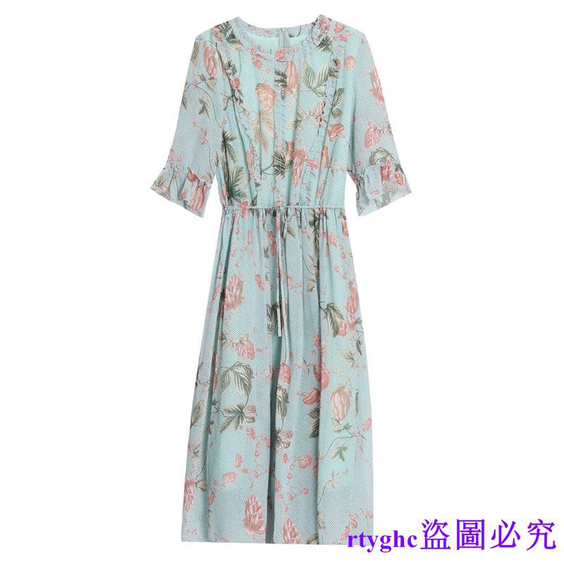 Đầm Voan Hoa Tay Lỡ Dáng Rộng Có Size Lớn M-3Xl Trẻ Trung Xinh Xắn