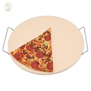 Khay đá nướng bánh pizza 13 inch có khung tiện dụng