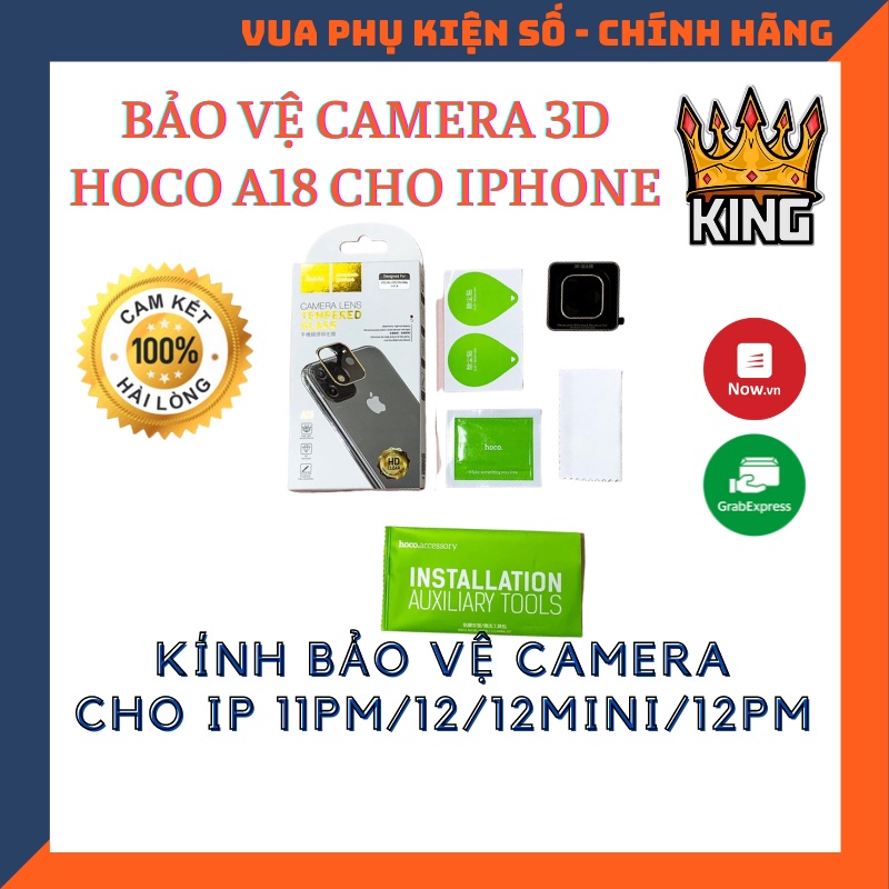 🌟 Đã có ip 12 🌟 Bảo vệ Camera 3D Hoco A18 iPhone 11 Pro Max/12/pro/mini/promax