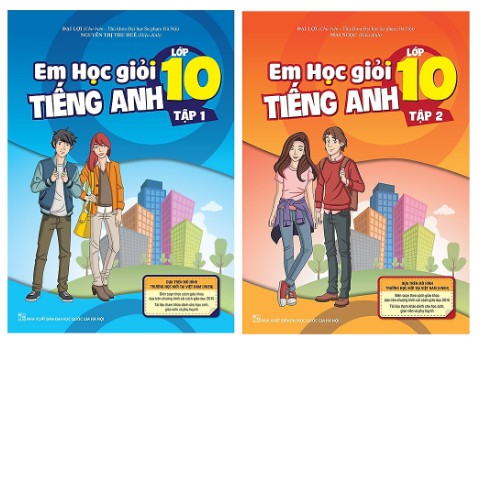 Sách - Combo Em Học Giỏi Tiếng Anh Lớp 10 - Tập 1 + tập 2 + Bài Tập Tiếng Anh Lớp 10 ( tặng sổ tay)