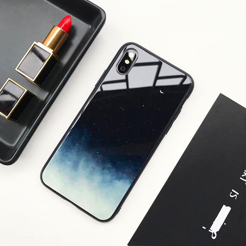 Ốp lưng cứng in bầu trời sao cực đẹp cho điện thoại iPhone 6 6s 7 8 7plus xr xs max