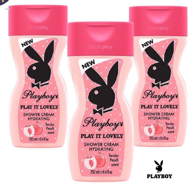Sữa tắm nữ Play Boy, cấp ẩm, làm trắng sáng da, hương nước hoa, lưu hương thơm lâu, nội địa Châu Âu
